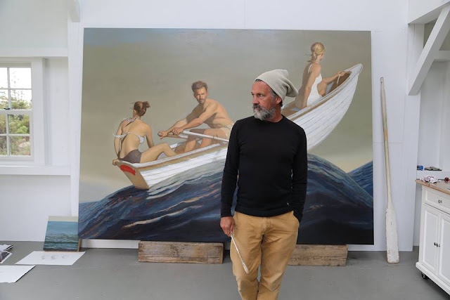 bo-bartlett-painter-artist-painting-the promised land-boat-sea