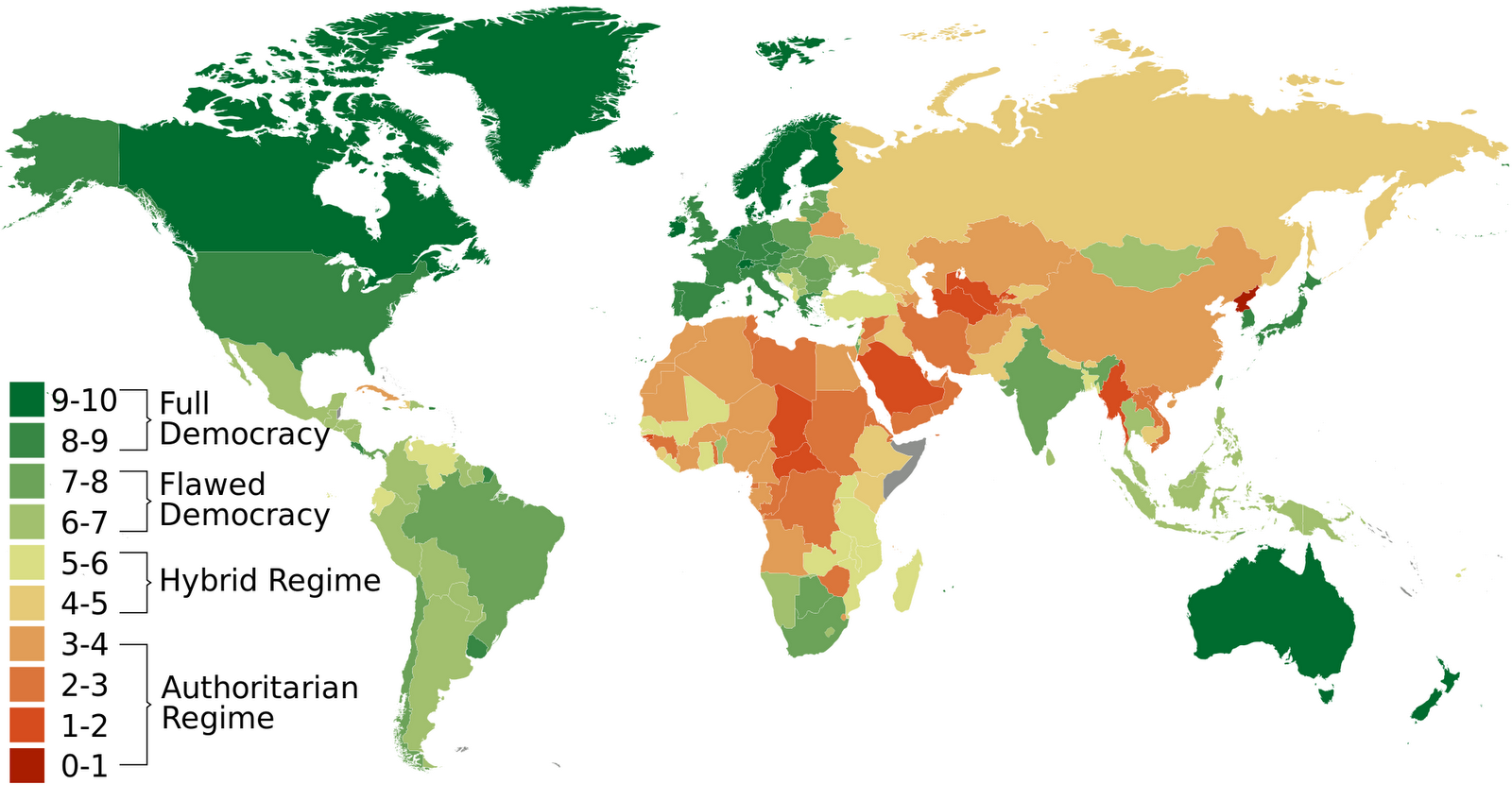 Politik Demokratieindex Weltatlas Politik Demokratieindex Weltatlas