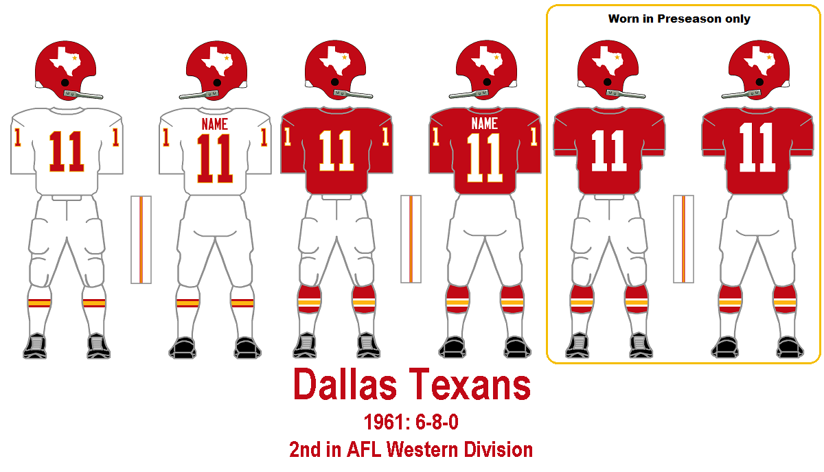 chiefs dallas texans uniform