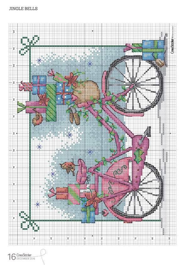Bicicleta Em Ponto Cruz PATRONES PUNTO DE CRUZ GRATIS: CUADRO de una bella Bicicleta a punto de