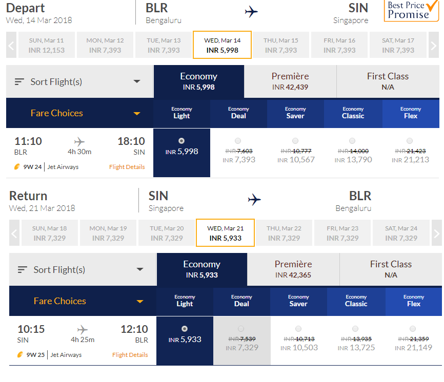 jet airways baggage