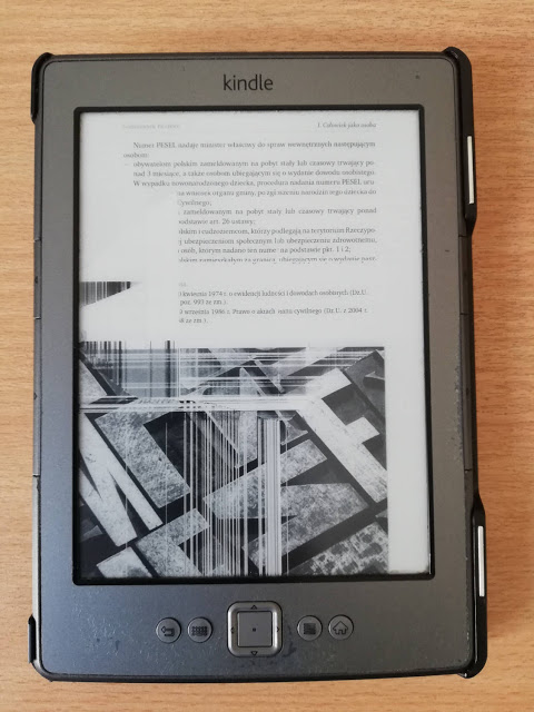 Uszkodzony ekran w Kindle Classic