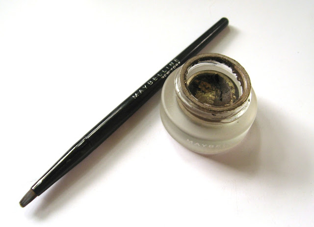 Maybelline Eye Studio Lasting Drama Gel Eyeliner in Brown & Gold : Review, Swatches and EOTD