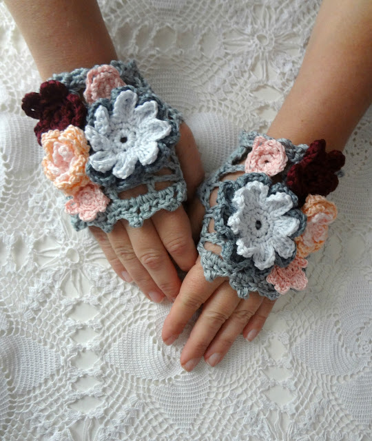 Bohemian Flower Warmers Pattern