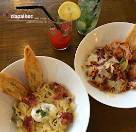 Pasta dishes from Single Origin Rockwell