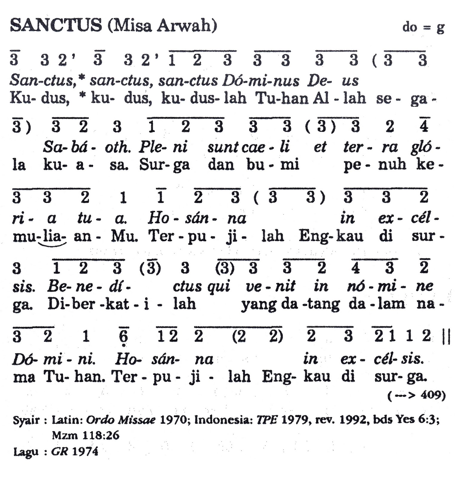 St Caecilia Choir Mkw Sanctus Misa Arwah Puji Syukur