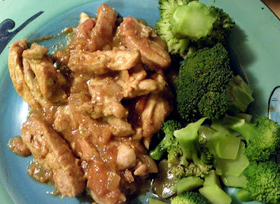 Persimmon Chicken with side of Broccoli