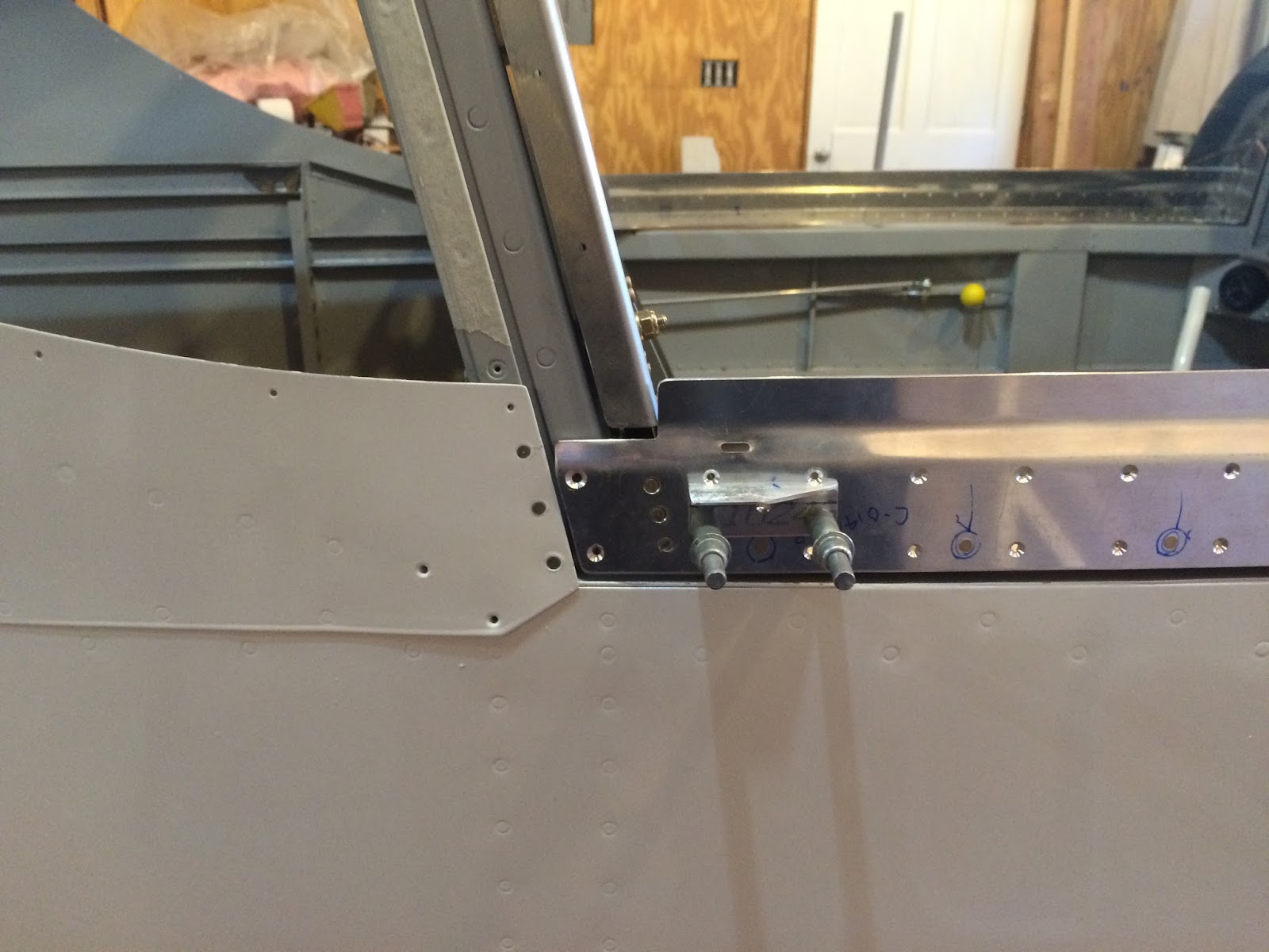 Gordon's RV14 Build: Canopy assembly begins