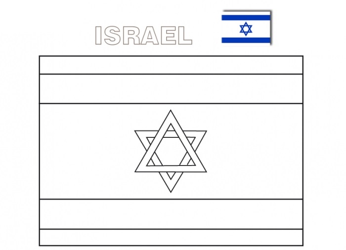 Flags Coloring Australian Flag Coloring Sheet New Israel Flag Color...