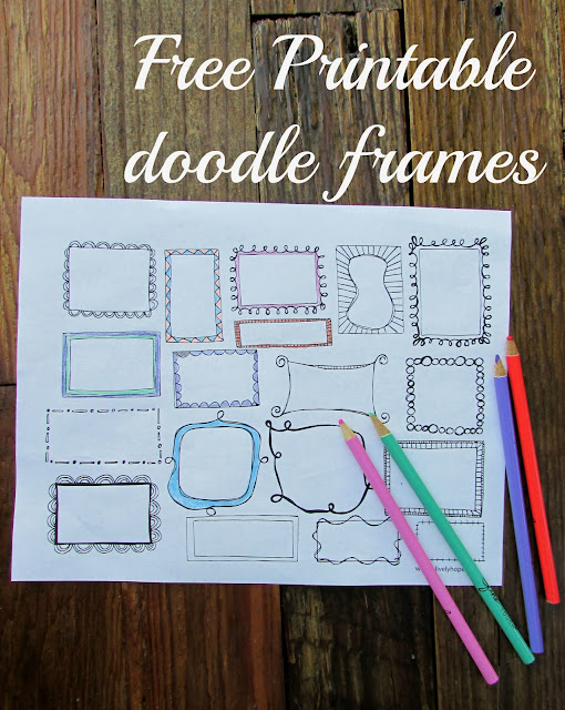A Lively Hope FREE Printable Doodle boxes