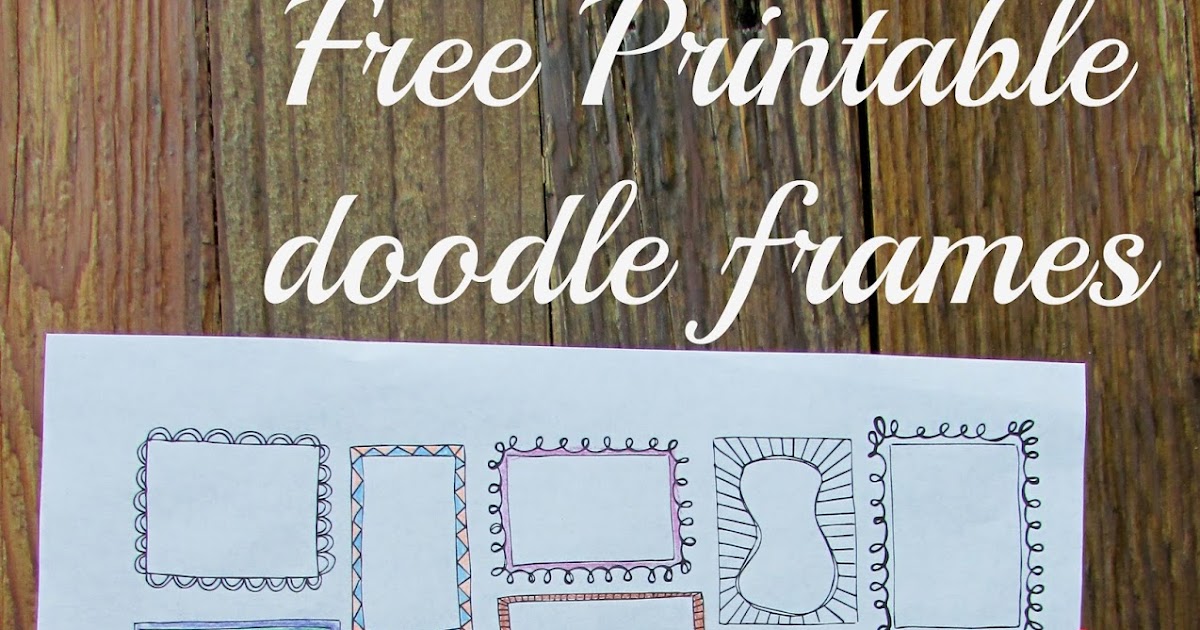 A Lively Hope FREE Printable Doodle boxes