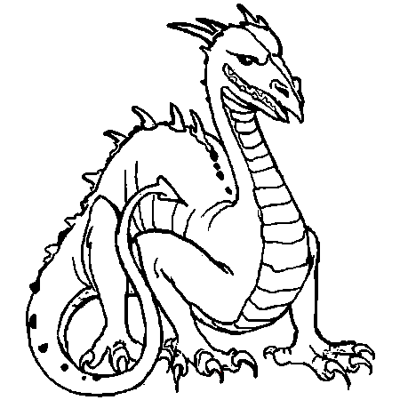Coloriage Dragon à Imprimer Liberate