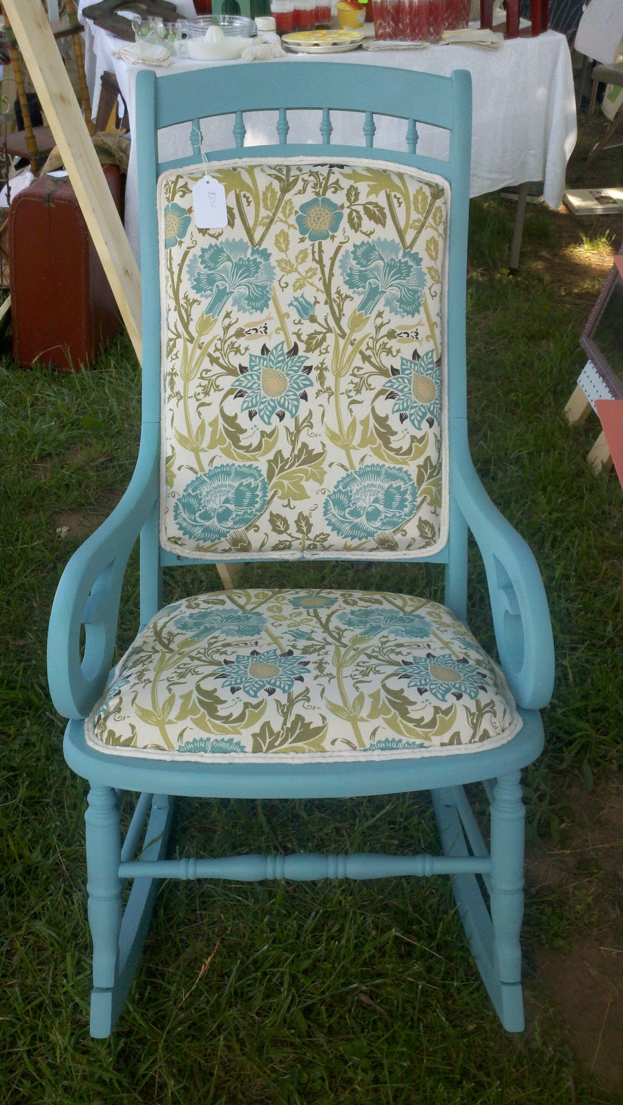 Sarah Bridger Design Lucketts Favorites Blue Rocking Chair