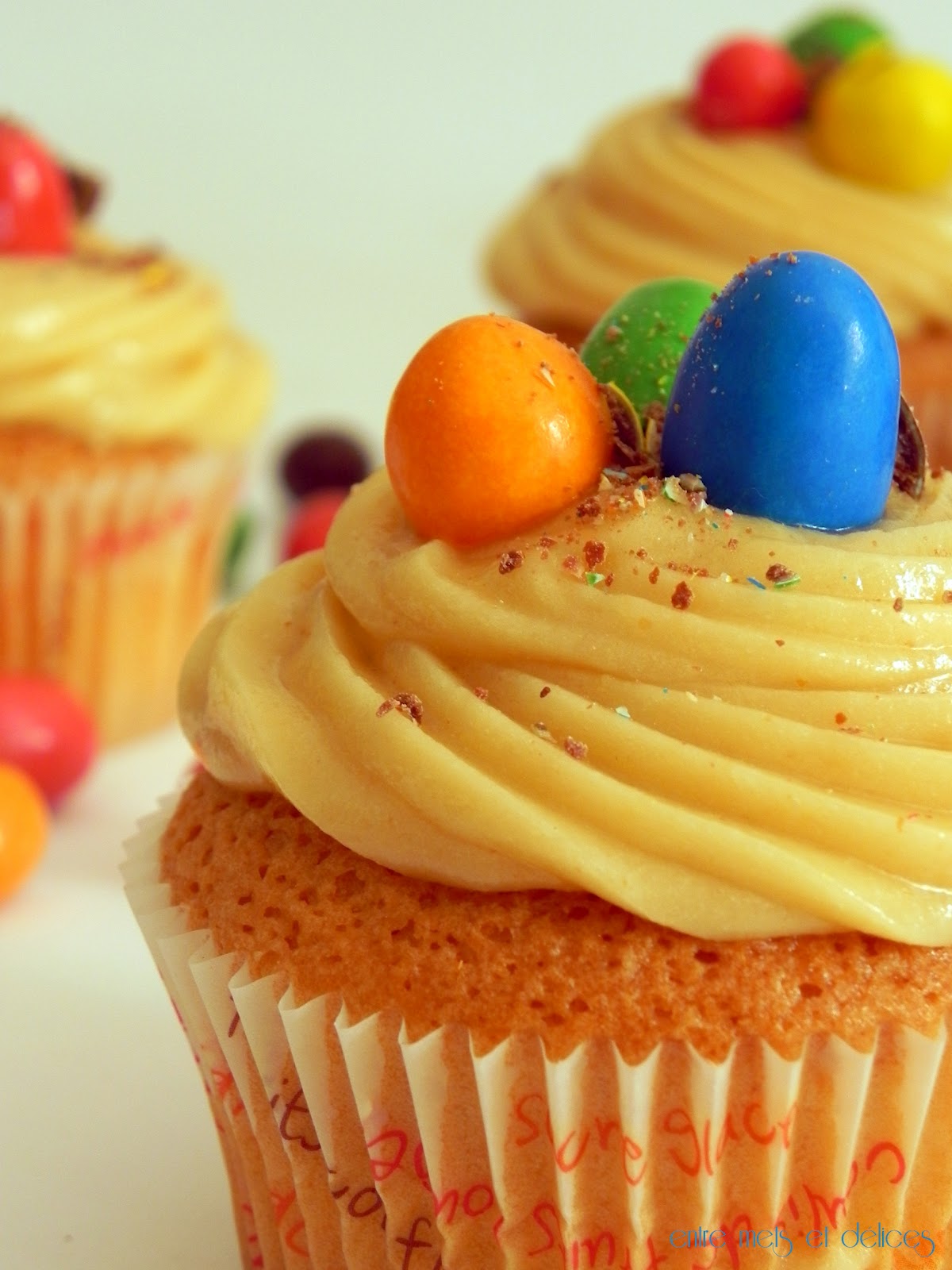 entre mets et délices Cupcakes au beurre de cacahuète