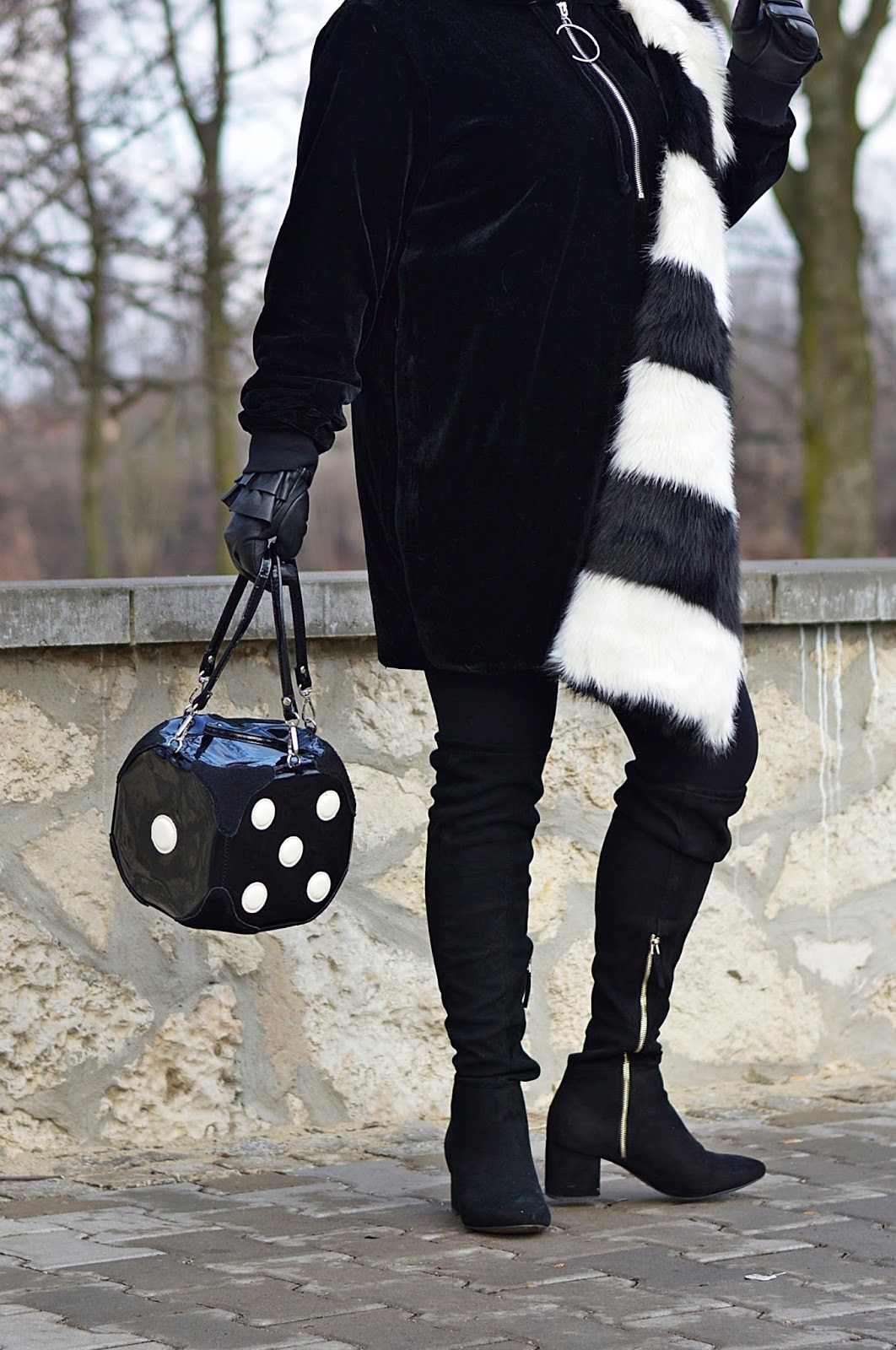 Black and white style, winter style 
