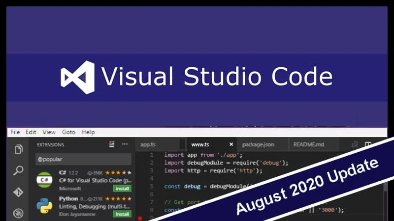 Microsoft Visual Studio Code August 2020 (version 1.49) update gets ...