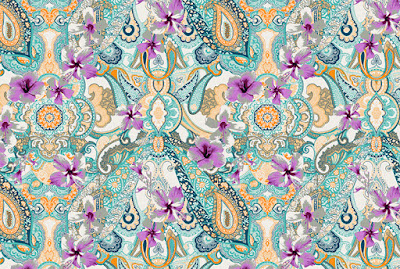 Designing And Making Hibiscus Paisley Wallpaper