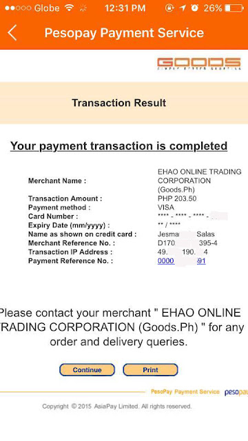 Goods.ph payment confirmation