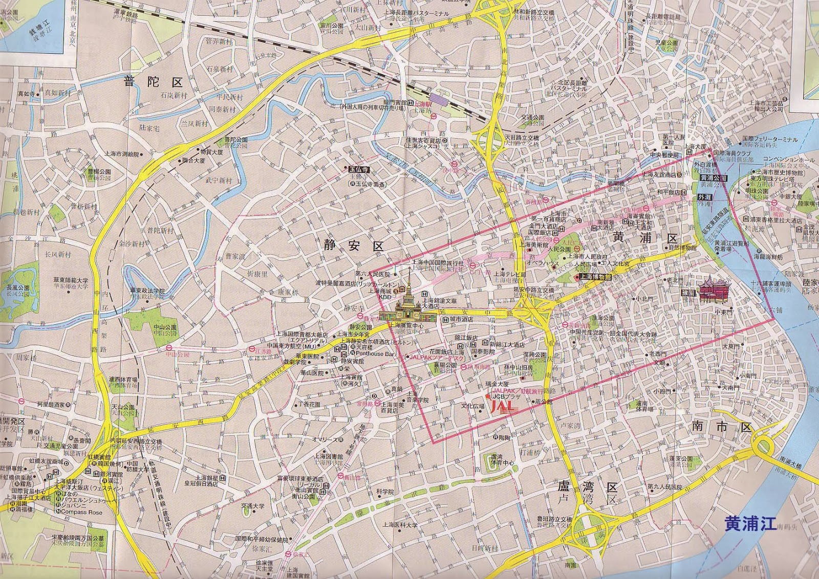 5: 上海の地図