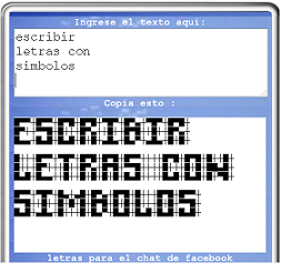Trucos para escribir letras en facebook