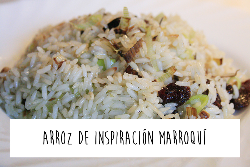 Receta de arroz de inspiración marroquí