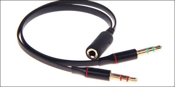 Cavo Audio 2 in 1 da Audio e Microfono 3,5mm Femmina a 3,5mm Maschio 