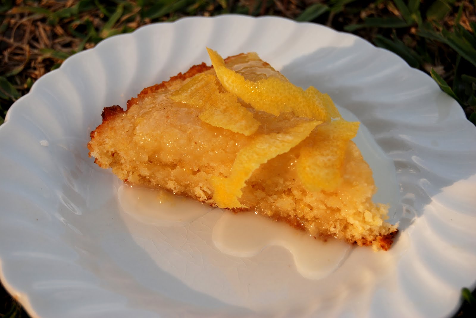 & cinnamon gluten free lemon cornbread cake