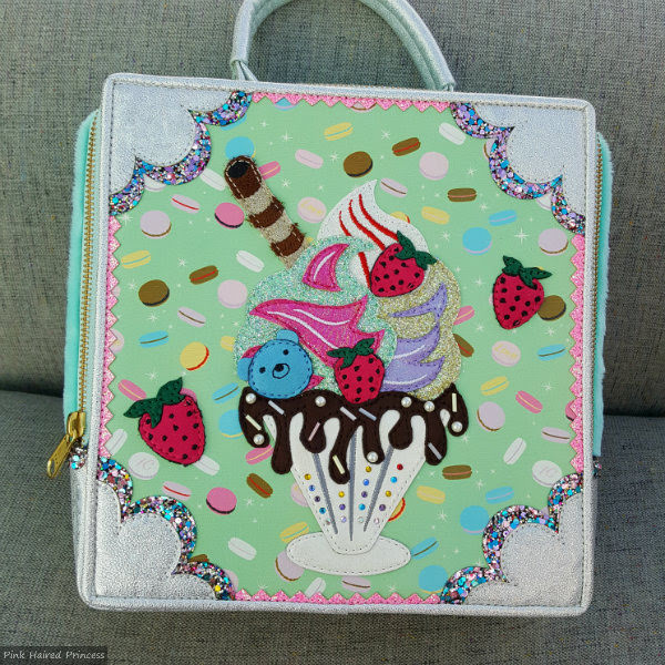Irregular Choice Sundae Funday handbag front of Irregular Choice ice cream sundae mint handbag