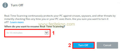 cara mematikan antivirus mcafee 2