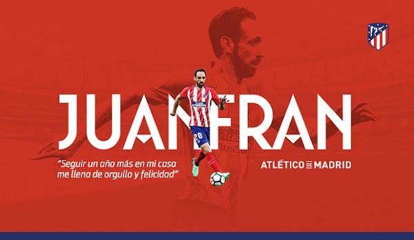 Oficial: El Atlético de Madrid renueva un año a Juanfran