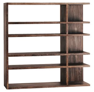 estantes metalicos con madera