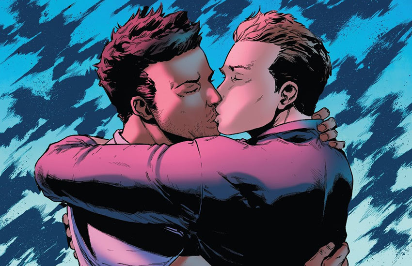 Gay comic kiss Gia transsexual