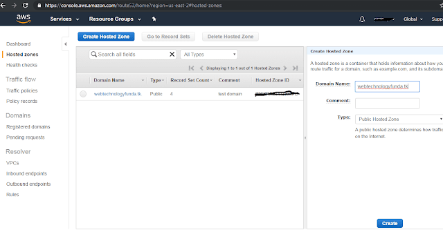 Get 1 year free domain and point to AWS EC2 instance DNS
