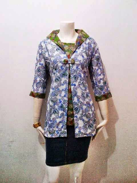 Model Blus Batik Wanita Shakira Series Batik Bagoes Solo Model Blus Batik Wanita Shakira Series Batik Bagoes Solo