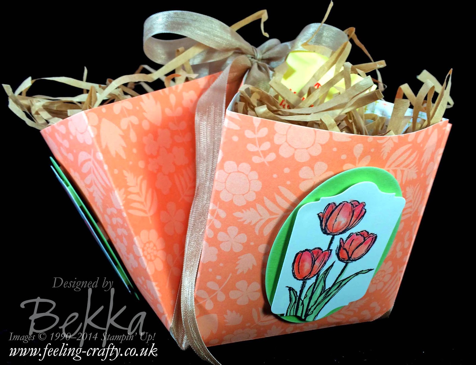 This treat basket would be ideal for Mother's Day or Easter - check out this blog