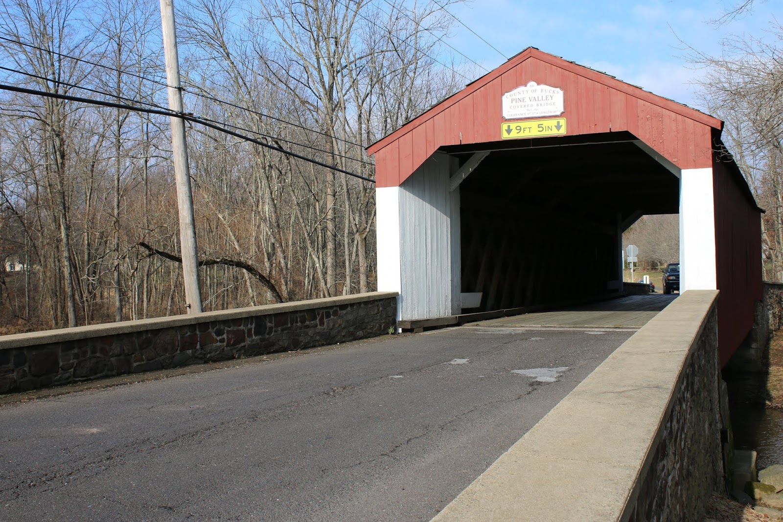 Pine Valley Covered Bridge Near Doylestown, Bucks County Interesting