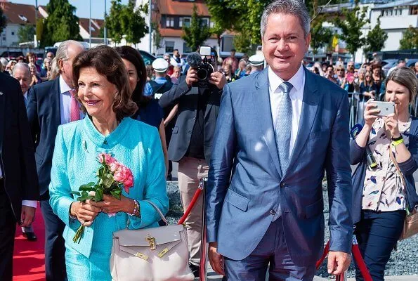 Queen Silvia of Sweden received the Karl Kuebel Prize from Matthias Wilkes