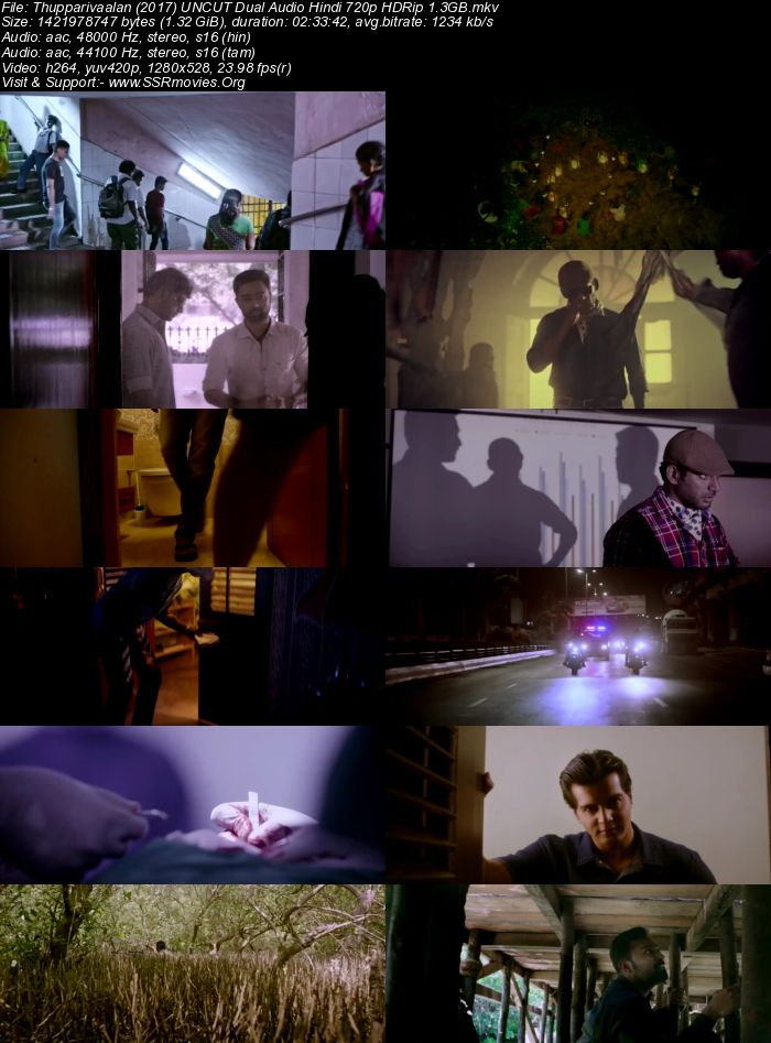 Thupparivaalan (2017) UNCUT Dual Audio Hindi 720p HDRip