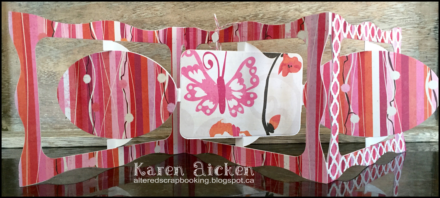 Altered Scrapbooking Mixed Accordion Gift Card Holder