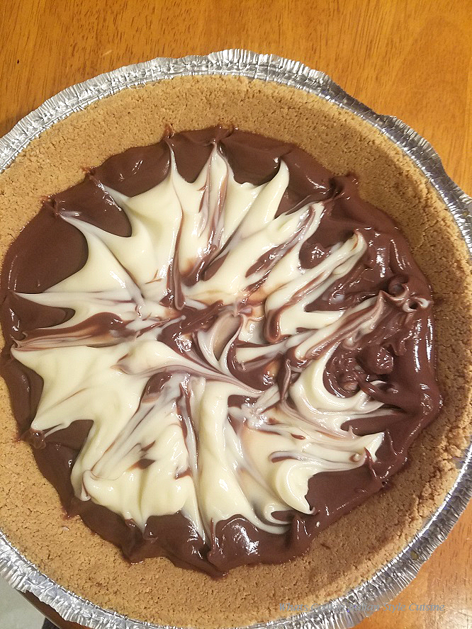 Fudge Marble Pudding Pie What's Cookin' Italian Style Cuisine