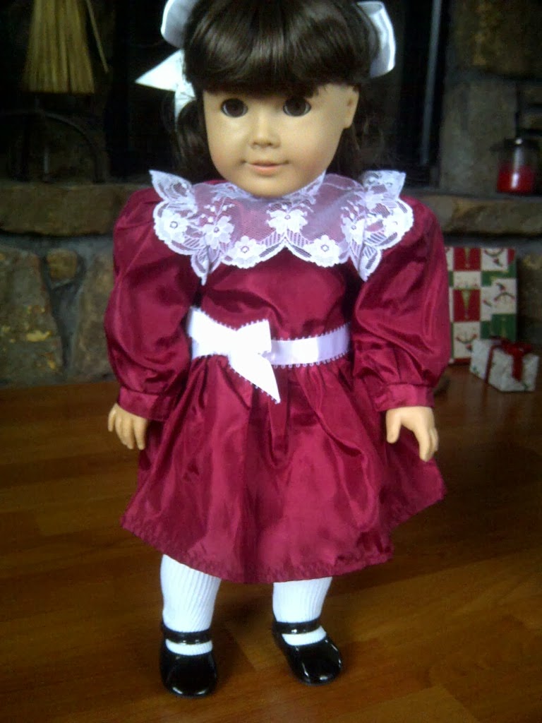 Up to My Eyeballs in Dolls: Samantha's Cranberry Party Dress