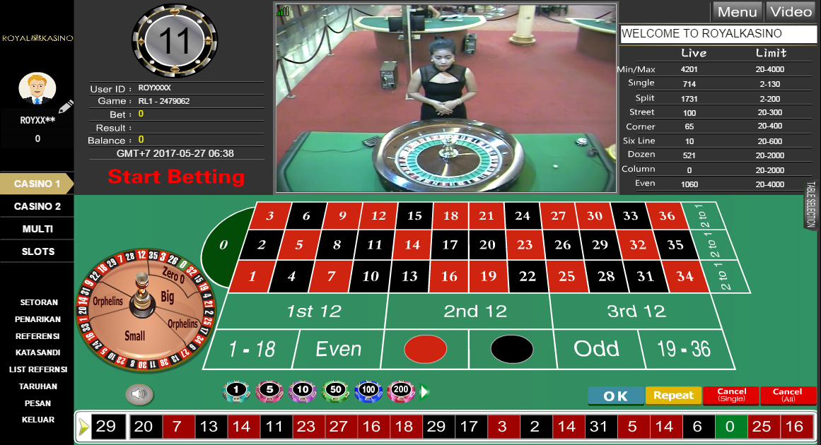 PANDUAN BERMAIN ROULETTE ~ Royal Kasino