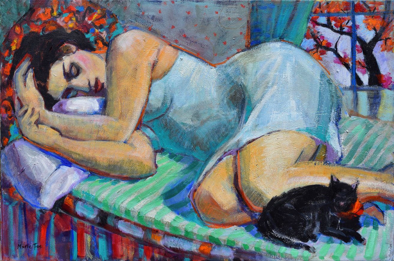 painting Reclining female nude