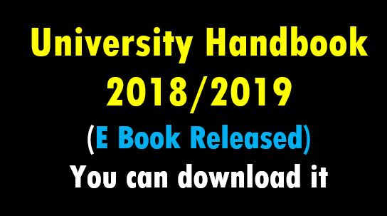 University Handbook 2018/2019 (E Book Released)