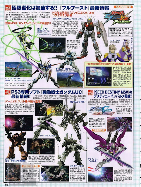 Battle Seed Destiny Ps Vita Game And Gundam Extreme Vs Full Boost Gundam Unicorn Post War Magazine Scan Hobby Japan Magazine April 12 Gundam Kits Collection News And Reviews