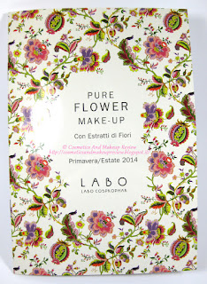Labo Make-Up - Pure Flower Compact Eye-shadow Duo n.03 Olive green/Aqua green - Dépliant Labo Make-Up - Pure Flower Compact Eye-shadow Duo n.03 Olive green/Aqua green - Dépliant