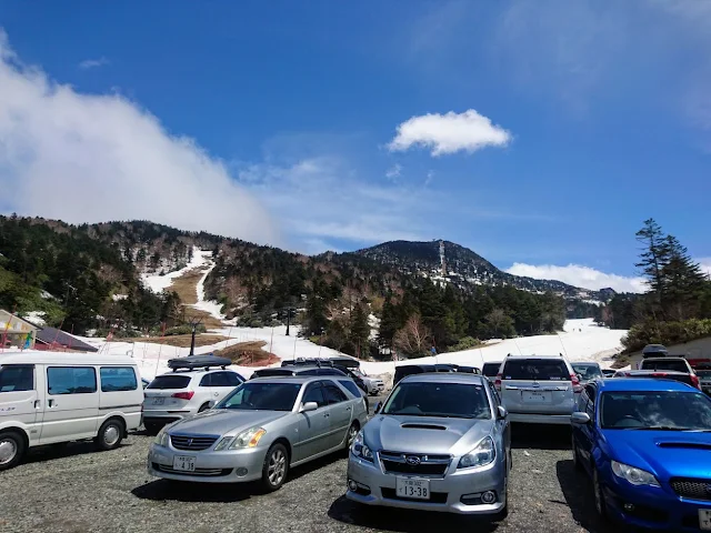 志賀草津高原ルート　横手山スキー場中間地点