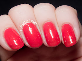 Contrary Polish Pink Grapefruit via @chalkboardnails