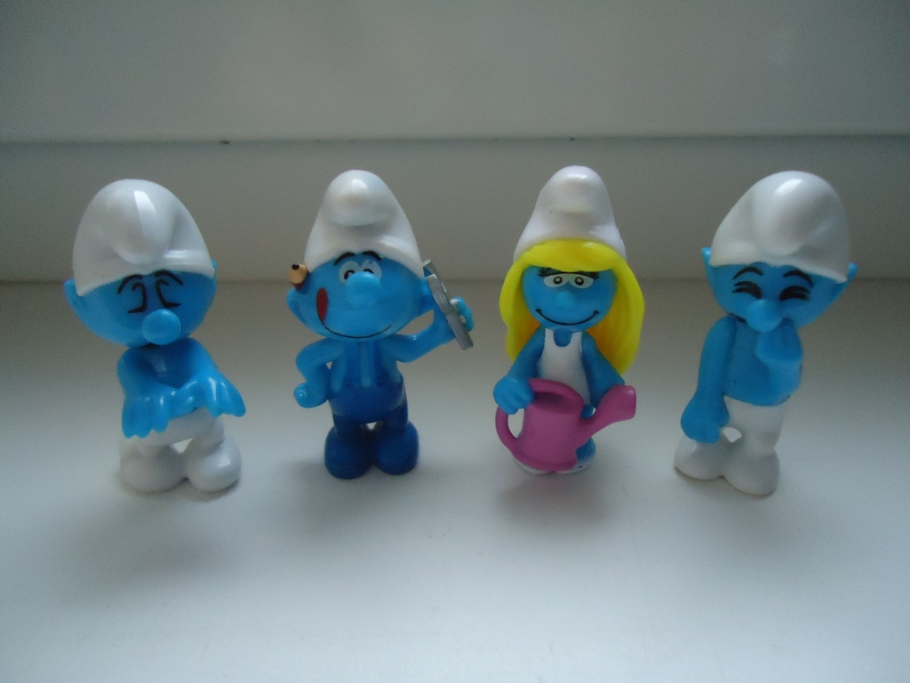 Vintage Smurf Figures Smurf Figures Collection lot x 4 Smurfs