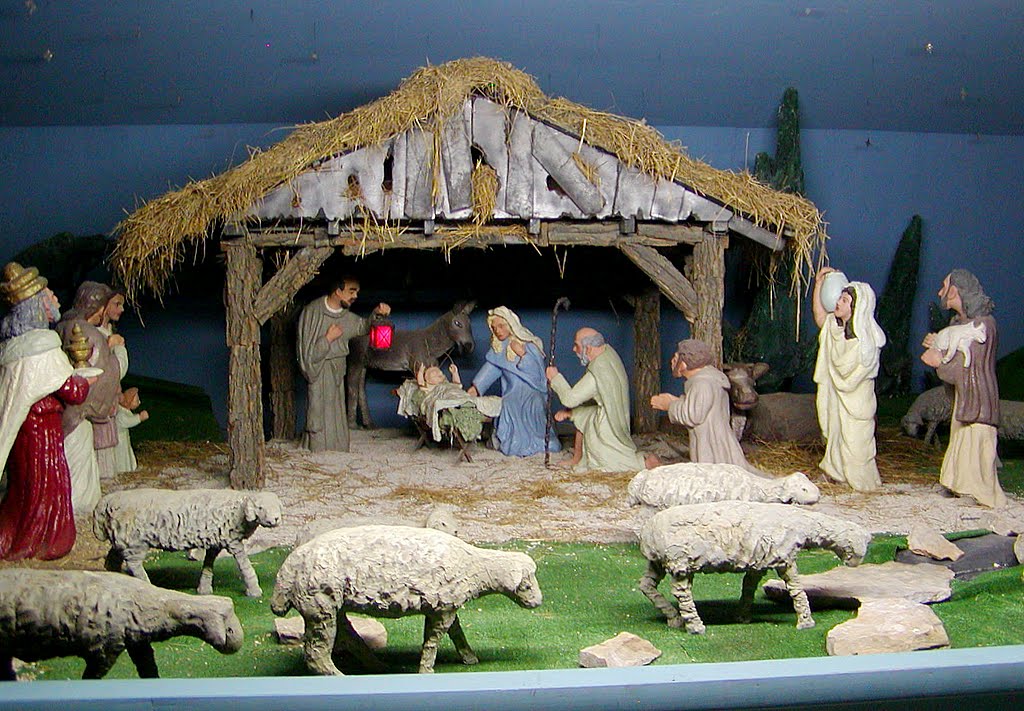 One Shot Leads to Another Nativity Scene built by German POWs during WWII